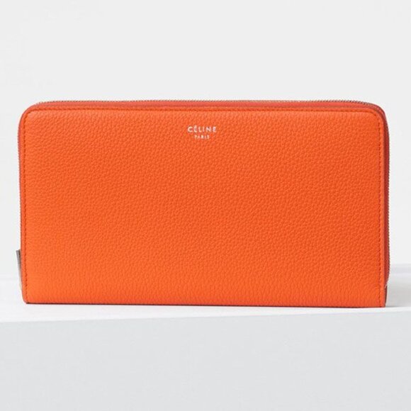 Celine Continental Coral Zip Wallet Scuffs/Wear